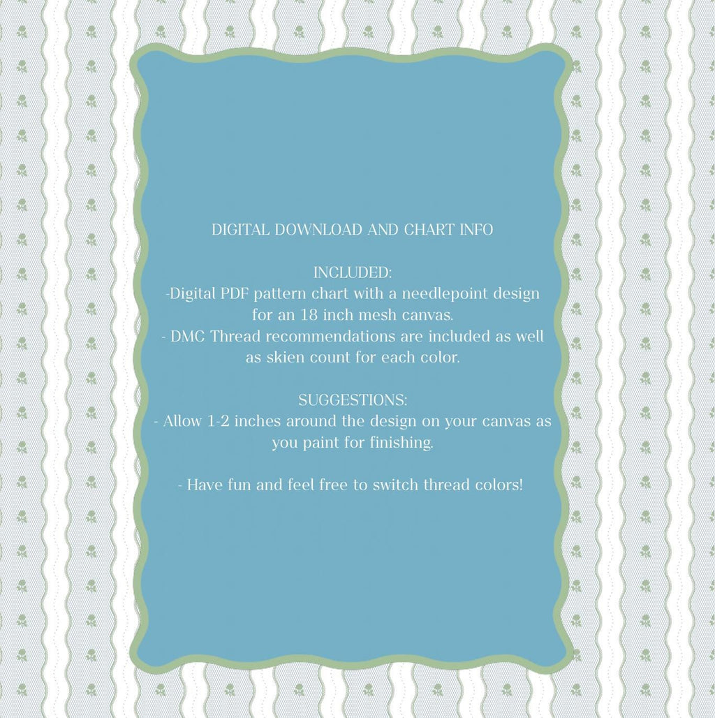Tomato Needlepoint Pattern | Kitchen Decor Paint Guide | 18 and 13 mesh (PDF Digital Download)