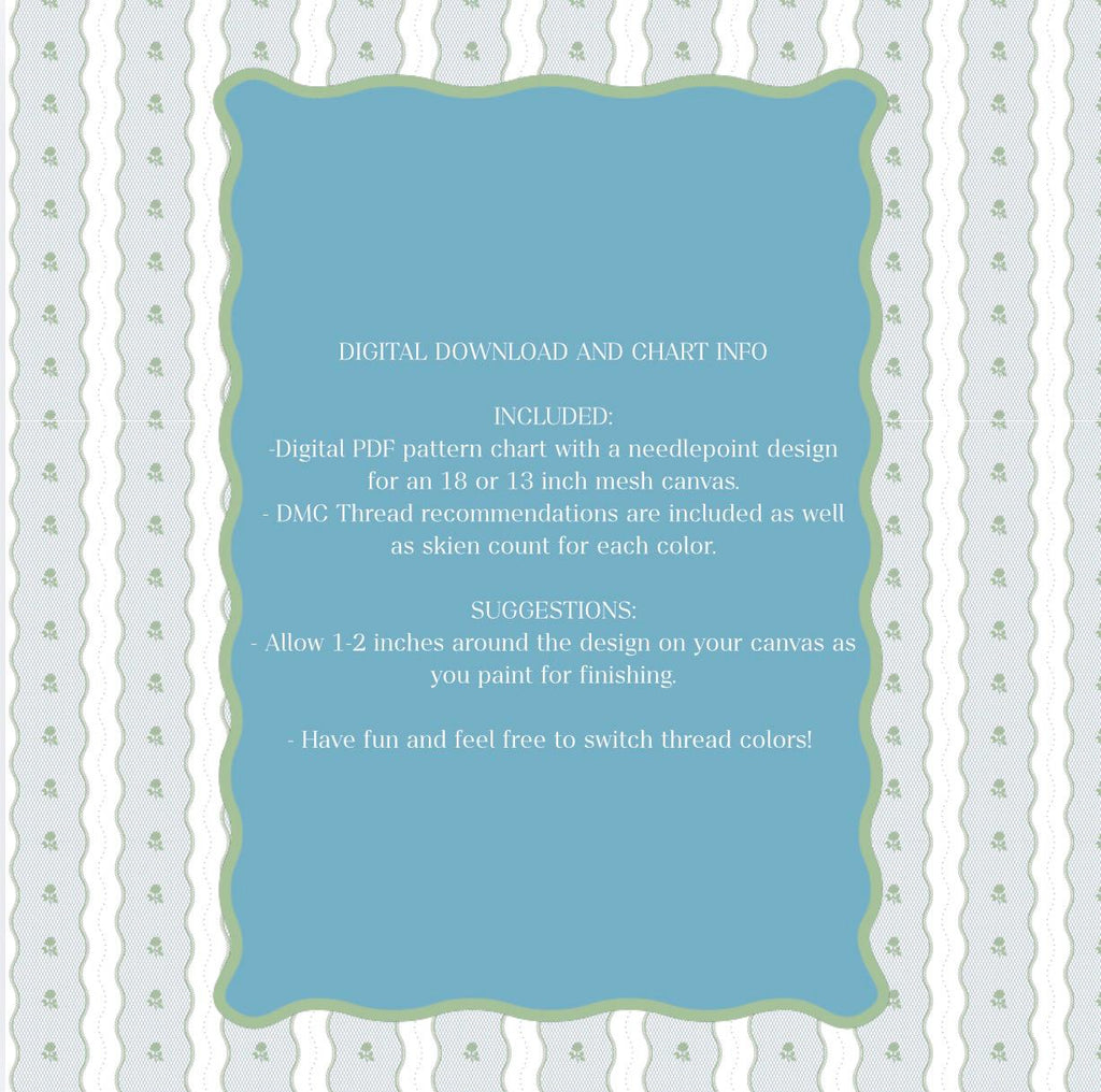 Bode Sweater Needlepoint Pattern | Digital Paint Guide (PDF)