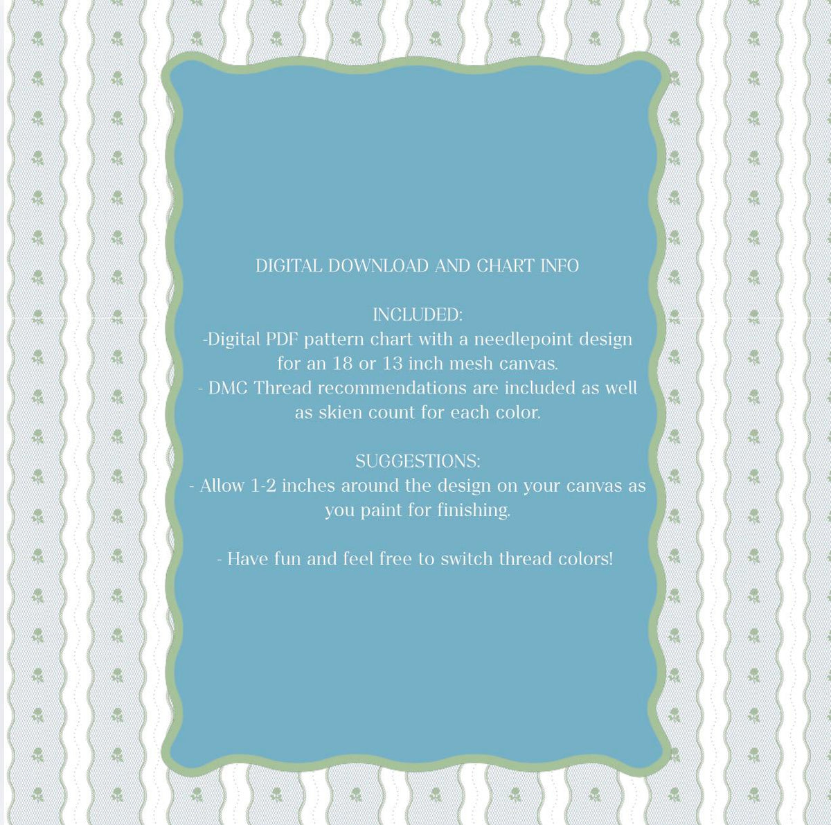 Bode Sweater Needlepoint Pattern | Digital Paint Guide (PDF)