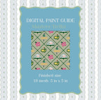 Masters Trellis Needlepoint Pattern | Golf Augusta Paint Guide | 18 mesh count (PDF Digital Download)