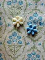 Blue Gingham Needlepoint Project Bag Kit | Beginner Stitching | Needlepoint starter kit | *Add on 18 Mesh Canvas