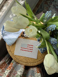 USA Needlepoint Canvas | Heart American Flag | 18 Mesh Summer Needlepoint Project