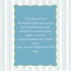 Scalloped Swan Needlepoint Pattern | Mini Embroidery Paint Guide (PDF Download)