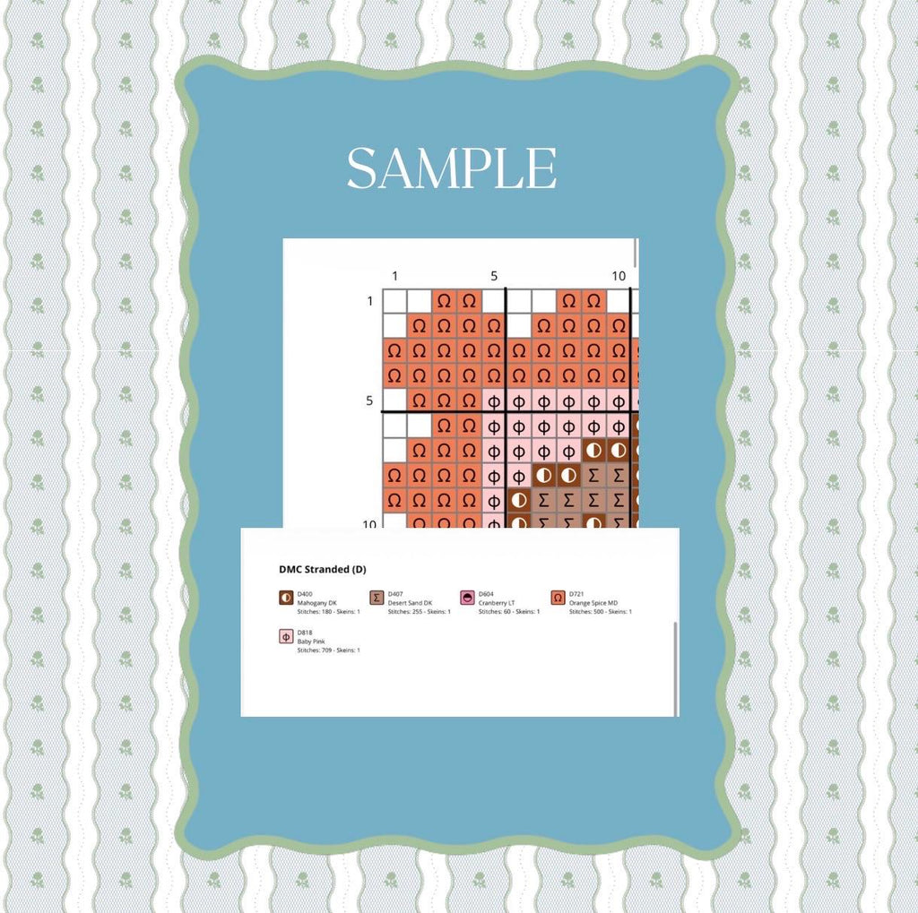 Nashville Stamp Pink Needlepoint Pattern | Cowboy Boot Paint Guide (Digital Download)