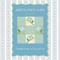 Floral Needlepoint Pattern | Pastel Flower Paint Guide (Digital Download)