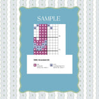 Scalloped Swimsuit Needlepoint Pattern | Digital PDF Paint Guide (Summer Poolside)