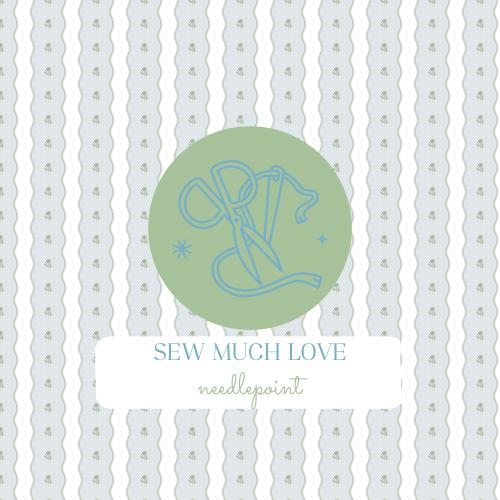 Floral Needlepoint Pattern | Pastel Flower Paint Guide (Digital Download)