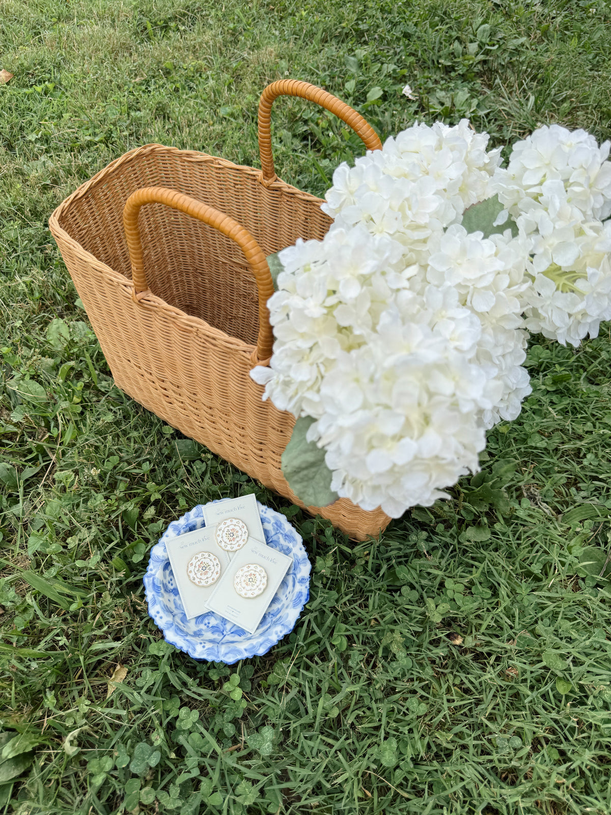 Floral Plate - Needle Minder