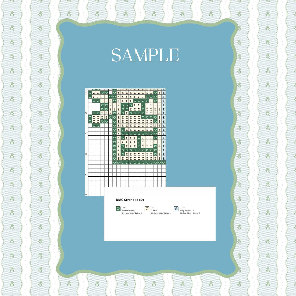 Happy Camper Needlepoint Pattern | Rustic Camping Pennant Paint Guide (PDF)