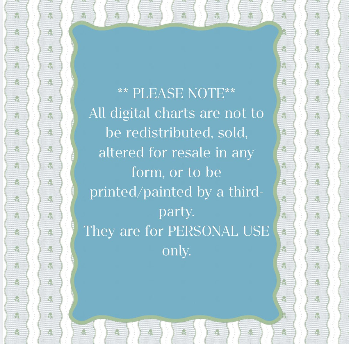 Tulip Needlepoint Pattern | Pastel Floral Paint Guide | 18 and 13 mesh (PDF Digital Download)