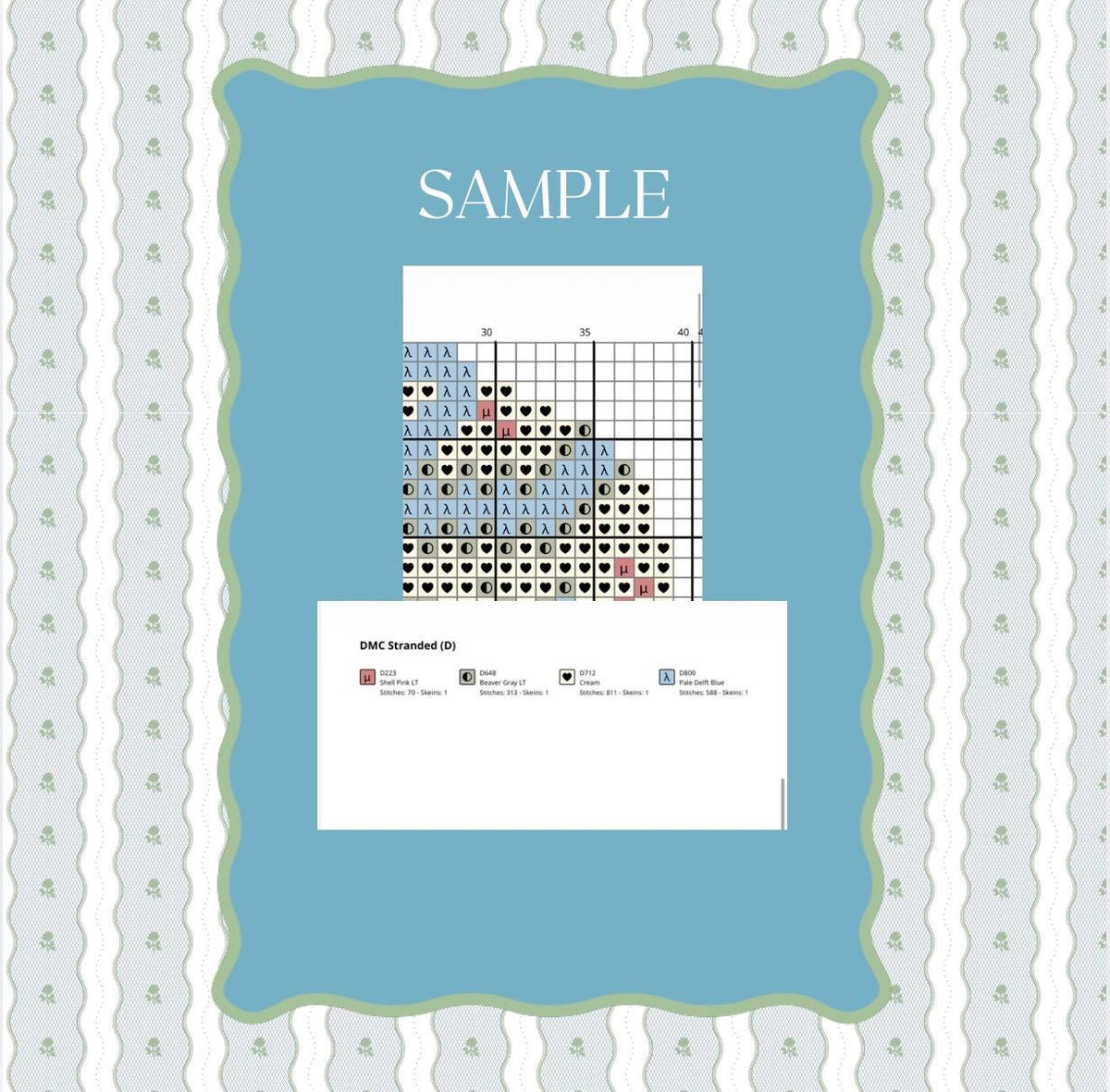 Bode Sweater Needlepoint Pattern | Digital Paint Guide (PDF)
