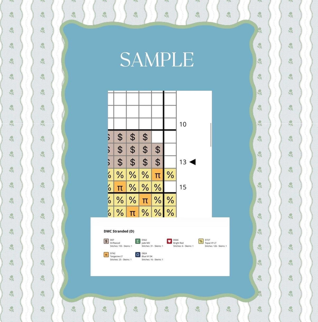 Master Pimento Cheese Needlepoint Pattern | Augusta Food Digital Paint Guide (PDF)
